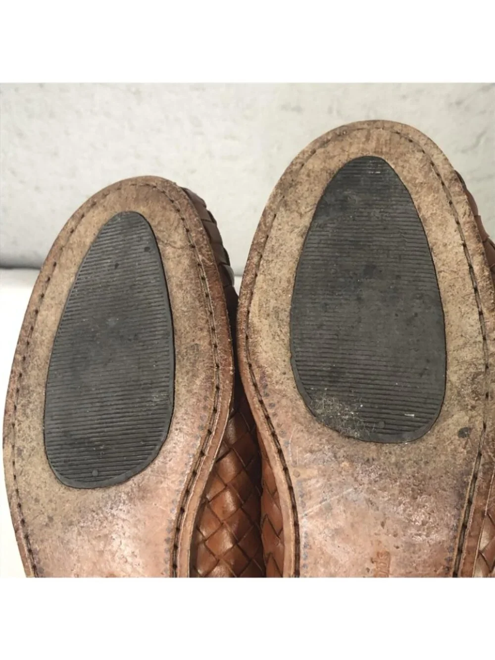 Allen Edmonds Shoes Women 7 Brown Woven Leather Loafer Flats Old Money Preppy